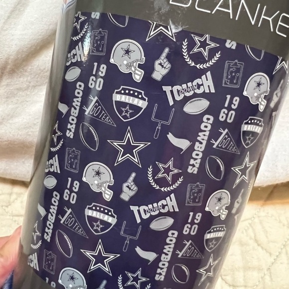 NFL Team Dallas Cowboys plush throw blanket 40” x 50” - Picture 4 of 6